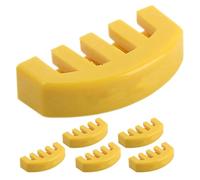 Abaodam 6pcs Rubber Violin Mutes Colorful Practice Mute Set for Violin Sturdy Silencers for Quiet Practice Yellow