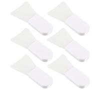 Abaodam 6pcs Silicone Face Mask Brushes Set Skin-friendly and Supple Cream Mask Applicators for Facial Cleansing and Skincare Portable White Mud Brush Tools