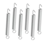 Abaodam 6pcs Silver Tremolo Springs Guitar Spring Set Electric Guitar Accessories for Vintage American-style Tremolo Bridge Suitable for Repair and Maintenance