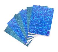 Abaodam 6pcs Simulation Water Pattern Paper Realistic Lake Scene Background DIY Craft Water Ripple Paper for Architectural Model River Scenery