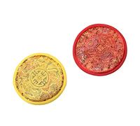 Abaodam 6pcs Singing Bowl Mat Tibetan Buddhism Art Craft Decoration for Buddha Hall Singing Bowl Pad