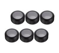 Abaodam 6pcs Single Color Eyeshadow Box Empty Eyeshadow Case Plastic Leak-Proof Safe Storage Black for Traveling and Daily Use