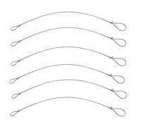 Abaodam 6pcs Stainless Steel Gate Cable Pull for Barn Doors and Metal with Rust Resistance and Easy Installation Silver Suitable to Mend Fences and Fix Color Style