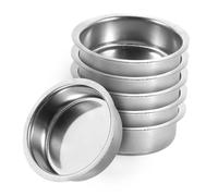 Abaodam 6Pcs Stainless Steel Incense Burner Plate Holder for Censer Tower Bowl Accessories Traditional Middle Eastern Home Decoration Silver Finish