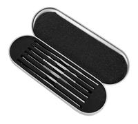 Abaodam 6pcs Stainless Steel Spiral Ear Wax Removal Tools with Storage Box Reusable Earwax Pickers Safe Ear Cleaning for Adults and Family