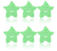 Abaodam 6pcs Star Shaped Bath Sponges for Comfortable Skin Cleaning Sponges with Strong Cleaning Friction for Hotel Stays and Camping Trips
