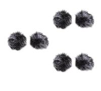 Abaodam 6pcs Supple Mic Cover Windproof Mic Sleeve for Recording Stage Office Practical Microphone Protector Safe Material Easy Installation