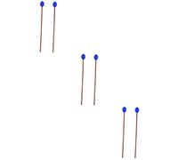 Abaodam 6pcs Tongue Drum Mallets Percussion Instrument Performance Drumsticks Wooden Drum Stick Marimba Mallets Music Instrument Accessories for Rhythm Play