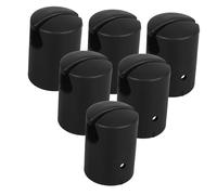 Abaodam 6pcs Trampoline Replacement Pole Caps Weather Resistant Plastic Top Covers for Enhanced Safety and Stability Protective Ring Caps for Backyard Trampoline Enclosure Systems