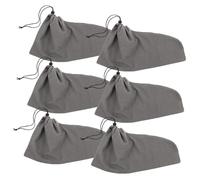 Abaodam 6PCS Travel Shoe Bags Cotton Drawstring Pouch for Men and Women Breathable Moisture-Control Shoe Storage Organizer Portable Lightweight Packing Cubes for Clean Luggage Separation