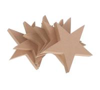 Abaodam 6pcs Unfinished Wooden Stars, Natural Wood Star Ornaments for DIY Crafts, Wedding Decorations, Home and Christmas Party Wall Hanging Embellishments