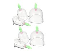 Abaodam 6pcs Vacuum Cupping Set Professional U-Shaped and C-Shaped Massage Cups for Joint Relief Ergonomic Fit Portable Suction Therapy Kit for Cellulite and Muscle Care