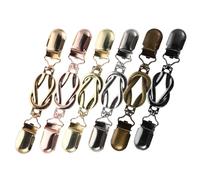 Abaodam 6Pcs Vintage Cardigan Sweater Clips for Women - Retro Shawl Collar Chain Clips for Cardigans and Sweaters for Dress and Waist Tightening