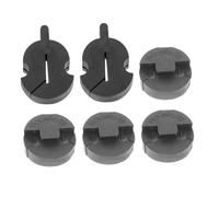 Abaodam 6pcs Violin Practice Mute Reduce Rubber round Tourte Style Small Violin Mute for Quiet Environments Training Part