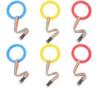 Abaodam 6pcs Walking Rope Set for Preschool Safety, 6 Color-Coded Single Rings (Blue, Red, Yellow) Safety Leash for Kindergarten Group Walking and Outdoor Supervision