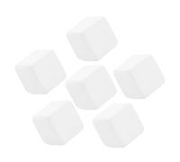 Abaodam 6pcs White Reptile Calcium Blocks Mineral Substance for Daily Feeding and Adding into Water, Wear-resistant Calcium Cubes to Promote Physical Power for Lizards and Tortoises