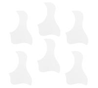 Abaodam 6pcs White Self-adhesive Plastic Guitar Pick Guards Scratch Plates Protective Pickguard for Acoustic Guitar Surface