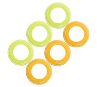 Abaodam 6pcs Wide-Neck Bottle Cap Replacement Screw Rings Nipple Collars for Boy Girl Feeding Bottle Accessories Leakproof Dome Cover