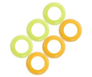 Abaodam 6pcs Wide-Neck Bottle Cap Replacement Screw Rings Nipple Collars for Boy Girl Feeding Bottle Accessories Leakproof Dome Cover