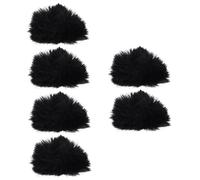 Abaodam 6pcs Windproof Microphone Cover Mic Sleeve for Ktv Faux Material Protects against Spit and Wind for and Interviews