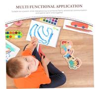 Abaodam 6pcs Wooden Animal Peg Puzzles for Elephant Monkey Horse Matching Game Educational Montessori for Preschool Developing Fine Motor Skills and Critical Thinking