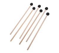 Abaodam 6pcs Wooden Rubber Mallets for Marimba Percussion Instrument Accessories Smooth Finish and Balanced Weight for Music Enthusiasts
