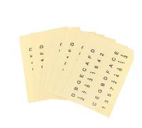 Abaodam 6pcs Yellow Paper Scale Stickers for Thumb Piano Kalimba Note Decals for Beginners Fretboard Markers for and Chord Progression