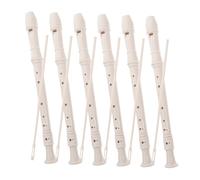 Abaodam 6sets Boys and Girls Soprano Recorder German Flute Musical Instrument Cleaning Stick for Beginners Classroom Use and Home Music Practice