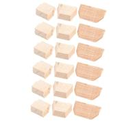 Abaodam 6sets Fiddlestick Wedges Bow Plugs for Violin Cello Wooden Bow Instrument Parts Musical Equipment Accessories