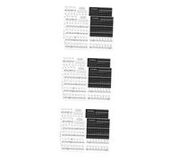 Abaodam 6sets Piano Keyboard Stickers Adhesive for Keys Beginner Piano Decals Music Instrument Supplies Keyboard Notes Strip