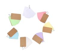 Abaodam 7 Copies Word Cards Portable Memo Cards Assorted Color Paper Easy to Carry Message Notes for Daily Life Use Assorted Style