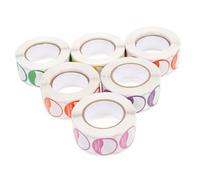 Abaodam 7 Rolls Removable Day of The Week Labels for Restaurant Day Labels and Food Inventory Management, Paper Material, Assorted Colours, Suitable for Restaurants and Boutiques