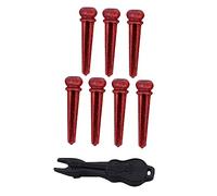 Abaodam 7pcs Acoustic Guitar Bridge Pins, PC String Pegs with Puller, Fits Most Standard Bridge Pins for Folk and Acoustic Guitar, Black