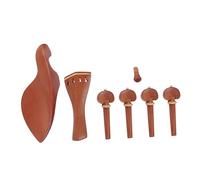Abaodam 7pcs Complete Violin Kit Jujube Wood Accessories Tuners Chin Rest Tailpiece End Pin