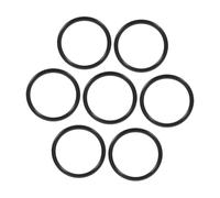Abaodam 7pcs Crystal Singing Bowl Rubber Rings Anti-slip Gaskets Absorbing Vibrations and Minimizing Noise Interference, Elegant Black Rubber Sound Bowl Accessories for Home and Schools