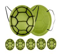 Abaodam 7pcs Eva Turtle Shell Costume Lightweight Ninja Dress Up for Halloween and Carnival Parties Eye Catching Sea Turtle Cosplay Favor