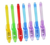 Abaodam 7pcs Invisible Ink Pen Light Pen Creative Funny Writing Tool for Secret Message Students Party Light