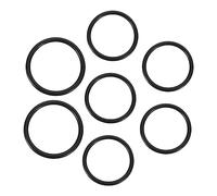 Abaodam 7pcs Singing Bowl Rubber Rings for Sound Bowls Parts Large and Small Sizes Stable Rubber Ring Set for Meditation and Buddhism Use