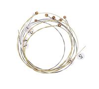 Abaodam 7pcs Strings Strings The Strings Pentatonic Harp Guitar Instrument Fittings Irish Lyre Harp Instrument Parts Gauge Kit Cello Accessories Cello Instrument Gitarre Lyres Steel Golden
