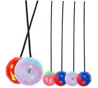 Abaodam 7pcs Tank Hanging Reptile Toys Interesting Reptile Bell Balls Household Bearded Dragon Toys for Small Animal Lizard Soft Pet Ball