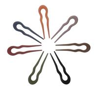 Abaodam 7pcs U-shaped Hair Pins Hair Fork for Buns Multifunctional Matte PC Material for French Updo