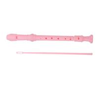 Abaodam 8-hole Soprano Recorder Flute for Beginners and Teens, Pink Abs Plastic Wind Instrument with Cleaning Rod, English Manual and Black Carry Bag, Music Education Toy