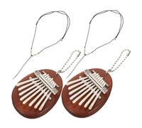 Abaodam 8 Key Mini Kalimba Thumb Piano Wooden Water Drop Design with Metal Accents Compact 8-note Portable Finger Piano for Travel On-the-go Creativity for Music Lovers Beginners