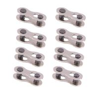 Abaodam 8 Pairs Bike Chain Connector Steel Link Quick Release | Smooth Edges, Emergency Repair Use, Commuter Cycling and Road Riding, Mountain Bike Mechanics