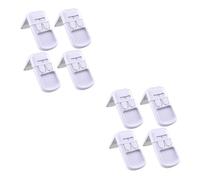 Abaodam 8 Pcs Rectangular Lock Refrigerator Lock Baby Drawer Locks Refrigerator Child Door Locks for Kids Safety Children Safety Strap Lock Cupboard Multifunction Child Lock Abs White