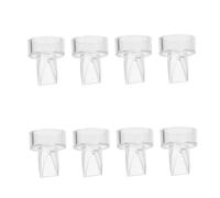 Abaodam 8 Pcs Silicone Breast Pump Accessories Duckbill Backflow Preventers Anti-Reversal Valve for Manual Milk Collectors Transparent Safe for Mothers
