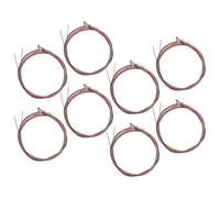 Abaodam 8 Sets Acoustic Guitar Steel Strings Replacement Kit, Colored 6-String Folk Guitar Strings for Beginners and Performance with Platinum Packaging