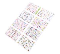 Abaodam 8 Sheets of Assorted Color Nail Art Stickers and Decals for Women, DIY Variety of Patterns with Delicate Paper Material, for Nail Art Manicure and French Manicure Strips
