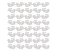 Abaodam 80pcs Wire Cage Panel Connectors and Wardrobe Connector Buckles White Detachable Storage Cube Grid Clips for DIY Modular Cabinet Door Catch Fastener Suitable for Pet Outdoor Pens