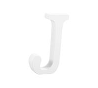 Abaodam 8cm White Wood Alphabet Letter J Decor for Home and Store, Standing Educational Letter for Boys and Girls, for Wedding Party and Wall Decoration